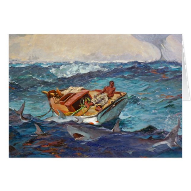 The Gulf Stream by Winslow Homer Cards (Front Horizontal)