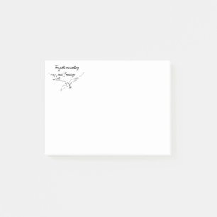 The gulls are calling and I must go Seagull art  Post-it Notes