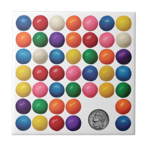 The Gumball Machine Ceramic Tile