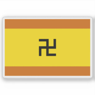 The Guna (Kuna, Cuna) people flag, Central America Sticker