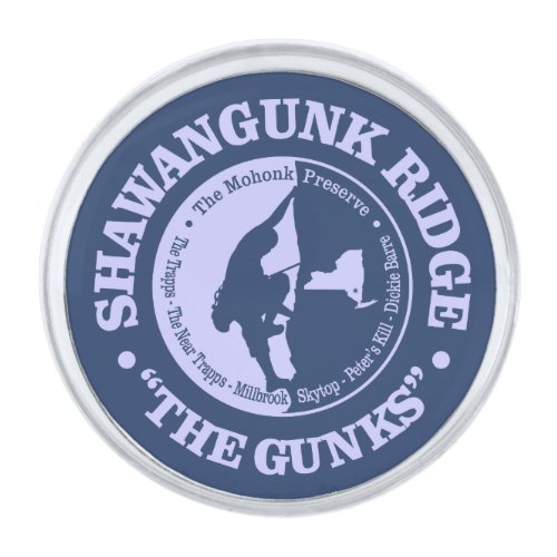 The Gunks Silver Finish Lapel Pin