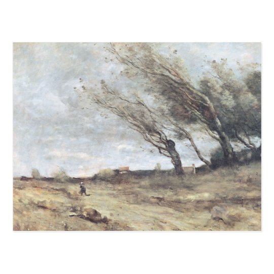 Î‘Ï€Î¿Ï„Î­Î»ÎµÏƒÎ¼Î± ÎµÎ¹ÎºÏŒÎ½Î±Ï‚ Î³Î¹Î± Jean-Baptiste-Camille Corot Â«The Gust of WindÂ», c.1865-70.