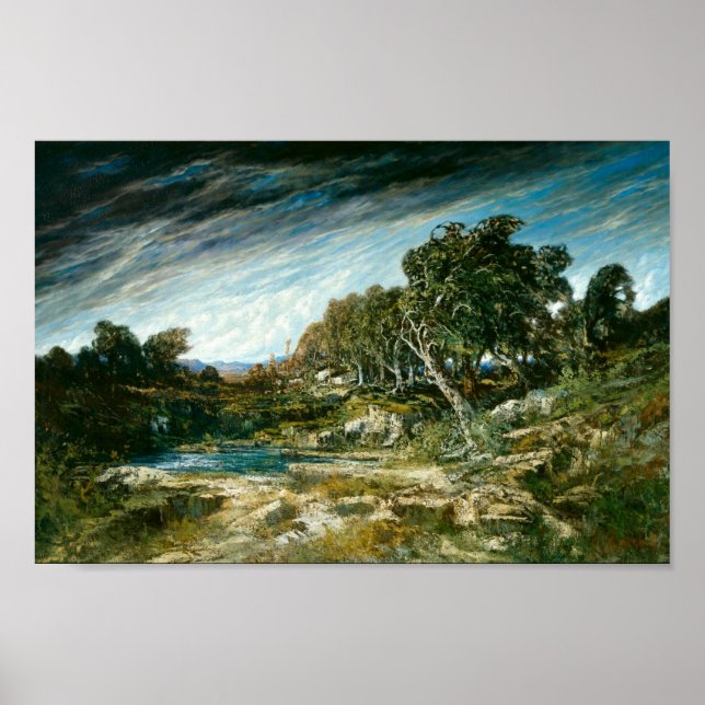 The Gust of Wind (Courbet 1865) Poster (Front)