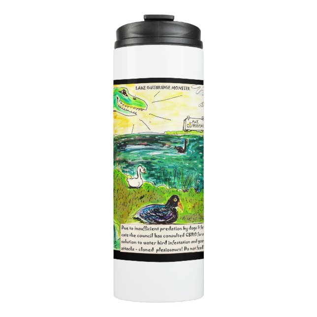 The Guthridge Lake Monster Thermal Tumbler (Front)