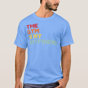 The Gym Is My Boyfriend Funny Vintage Retro Sunset T-Shirt