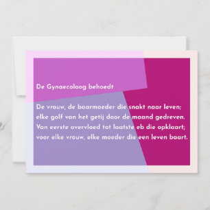 The Gynecologist protects Thank You Card