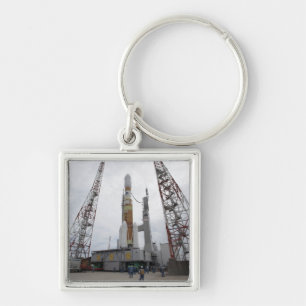 The H-IIB rocket on the launch pad Keychain