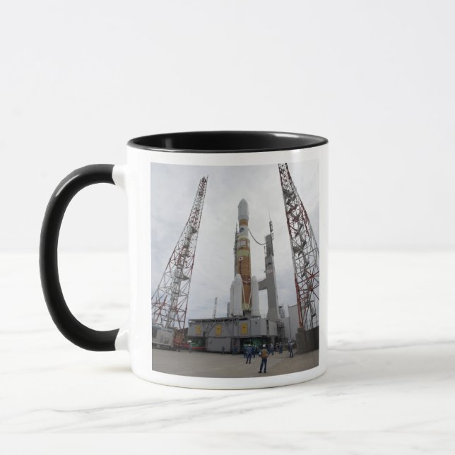The H-IIB rocket on the launch pad Mug (Left)