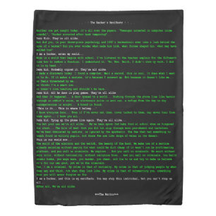 The Hacker's Manifesto Duvet Cover