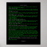 The Hacker's Manifesto Poster