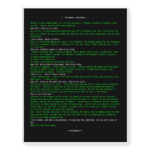 The Hacker's Manifesto Temporary Tattoos