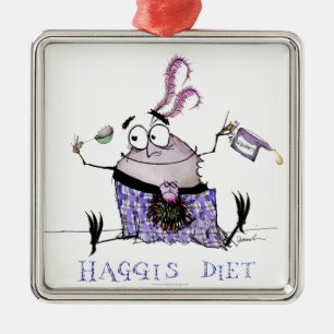 the haggis diet metal ornament