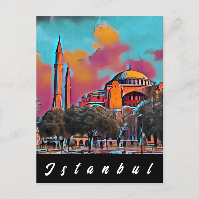 The Hagia Sophia Istanbul Postcard (Front)