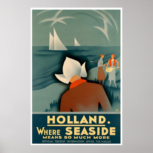 The Hague Art Holland Travel Poster Netherlands (Front)