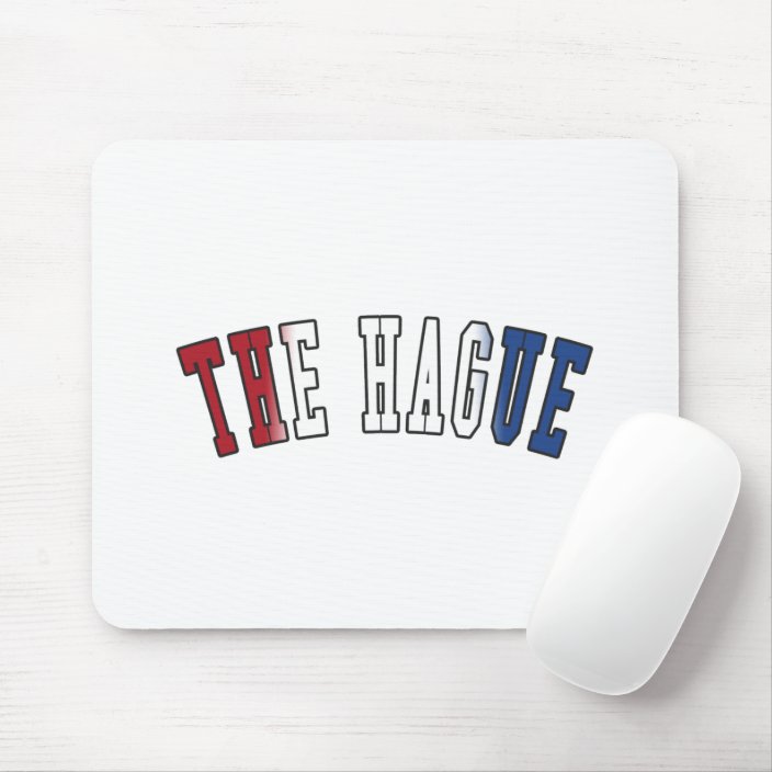 The Hague in Netherlands National Flag Colors Mouse Pad