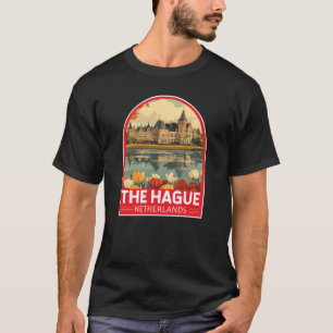 The Hague Netherlands Travel Art Emblem T-Shirt