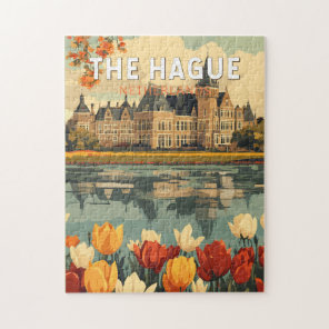 The Hague Netherlands Travel Art Vintage Jigsaw Puzzle