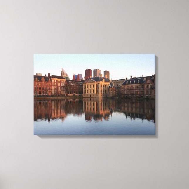 The Hague skyline in the Netherlands Canvas Print (Front)