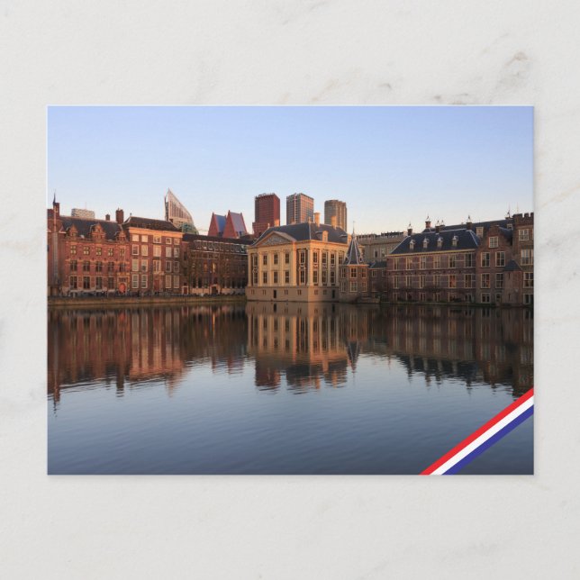 The Hague skyline in the Netherlands Postcard (Front)