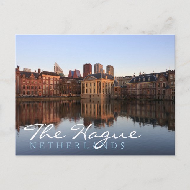 The Hague skyline in the Netherlands Postcard (Front)