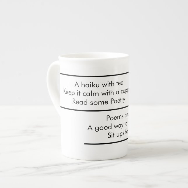 The Haiku Mug (Front Left)