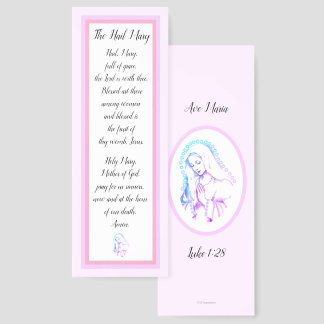The Hail Mary Prayer Bookmarks