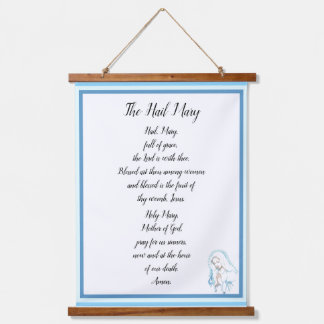 The Hail Mary Prayer Poster Hanging Tapestry
