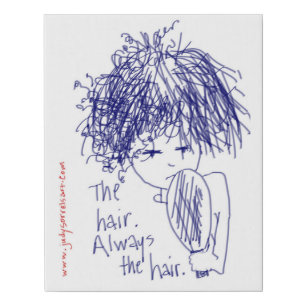 The Hair, Always the Hair Faux Canvas Print