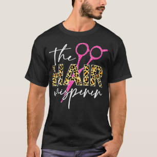 The Hair Whisperer Scissors Leopard Funny T-Shirt