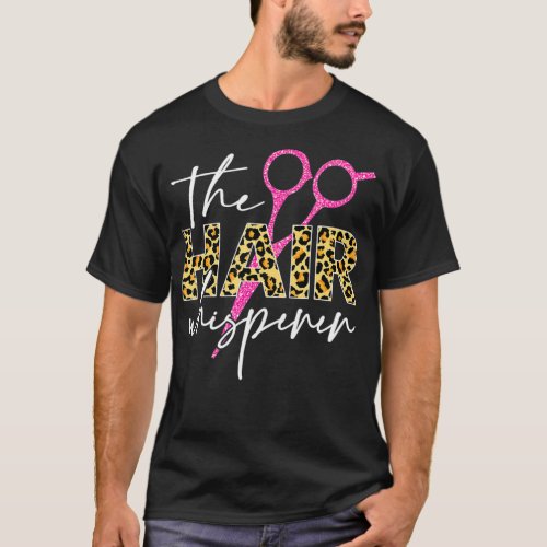 The Hair Whisperer Scissors Leopard Funny T_Shirt