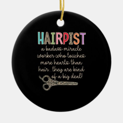The Hairapist Hairdresser Definition Funny Hair St Ceramic Ornament
