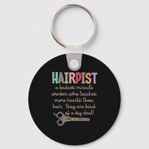 The Hairapist Hairdresser Definition Funny Hair St Keychain