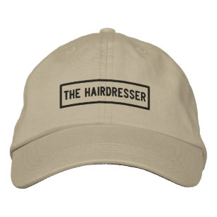 The Hairdresser Headline Embroidery Embroidered Baseball Cap