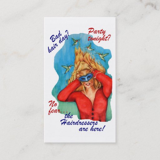 Customizable The Hairdressers Business Cards