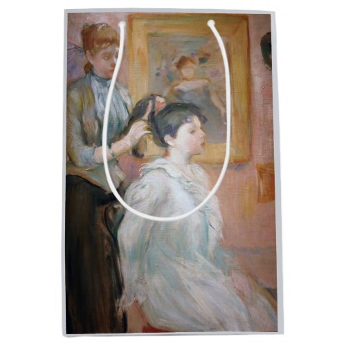 The Hairstyle by Berthe Morisot Medium Gift Bag