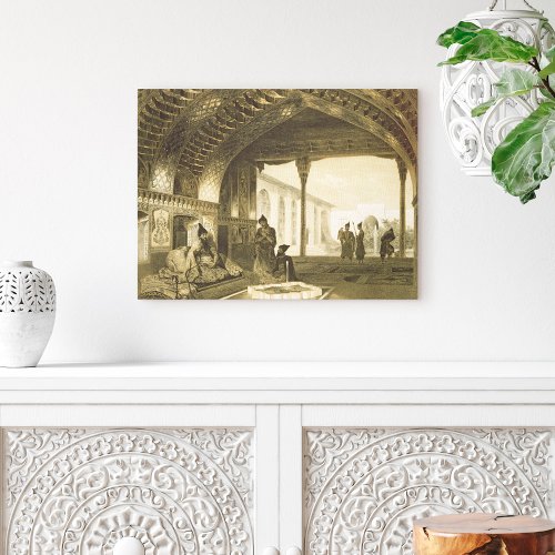 The Hall of Mirrors in the Palace of the Sardar of Canvas Print