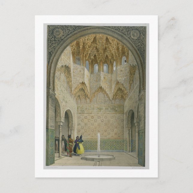 The Hall of the Abencerrages, the Alhambra, Granad Postcard (Front)