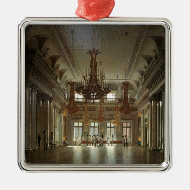 The Hall of the Field Marshal in the Winter Metal Ornament (Front)