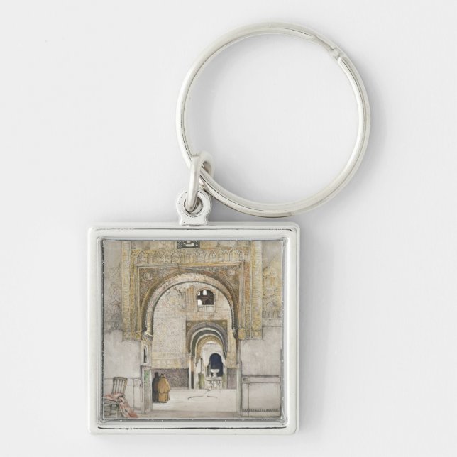 The Hall of the Two Sisters (Sala de las dos Herma Keychain (Front)