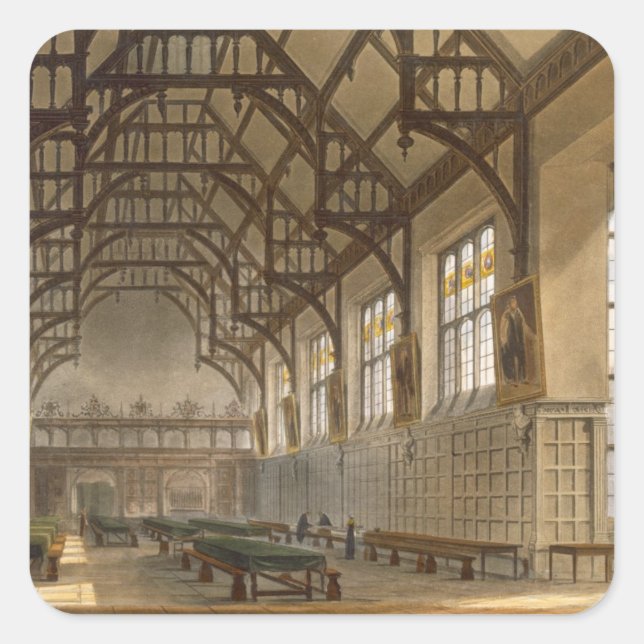 The Hall of Trinity College, Cambridge, from 'The Square Sticker (Front)