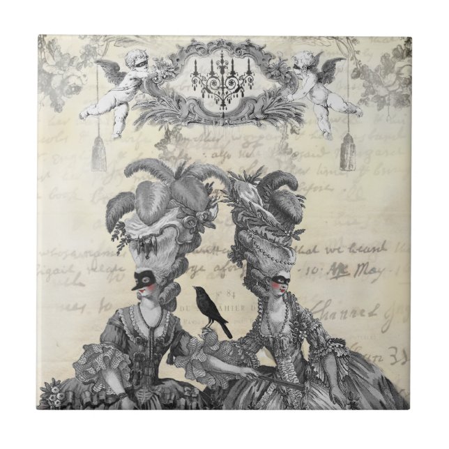 The Halloween Ball Ceramic Tile (Front)