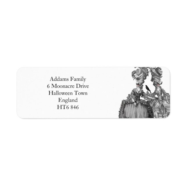 The Halloween ball Label (Front)