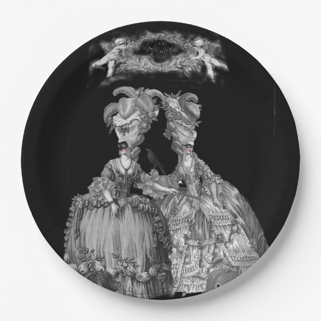 The Halloween Ball Paper Plates (Front)