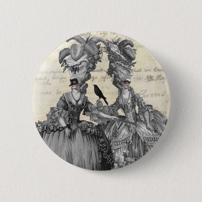 The Halloween Ball Pinback Button (Front)