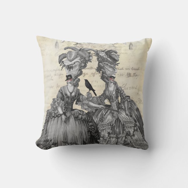 The Halloween Ball Throw Pillow (Front)