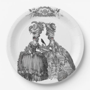 The Halloween Ball (white background) Paper Plates