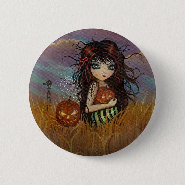 The Halloween Fairy Pinback Button (Front)