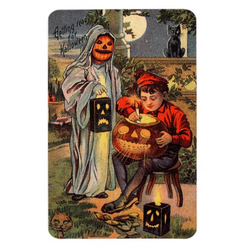 The Halloween Haunting _ Vintage Halloween Magnet