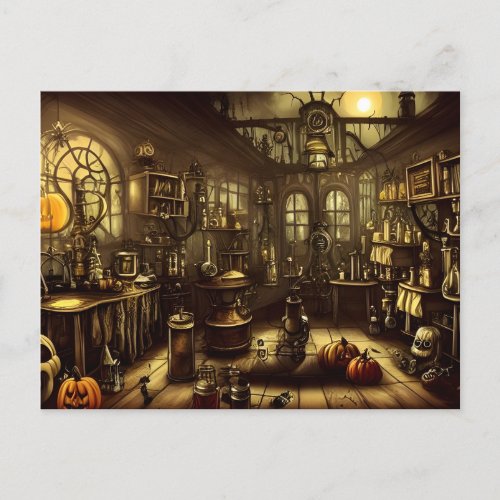 The Halloween Lab Postcard