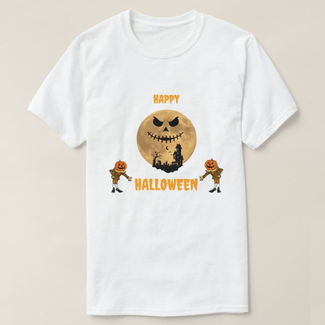 The Halloween night is full of enchantment. T-Shirt (Design Front)